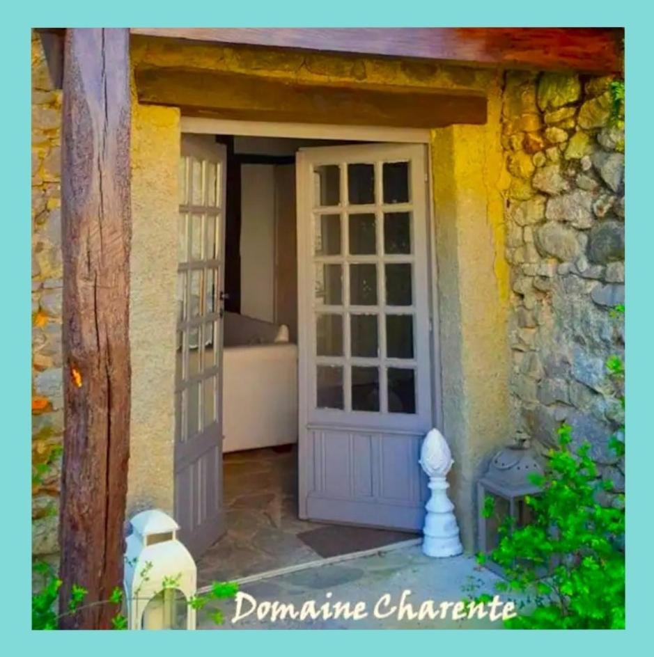 Domaine Charente Glamping Familyroom Le Jardin With External Toilet & Shower House & Outdoor Kitchen Mazières Exteriör bild